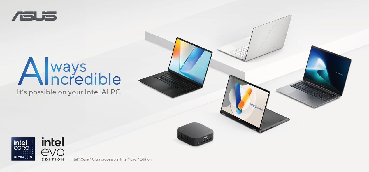 華碩 IFA 發表多款搭載全新 Intel 處理器 Copilot+ PC