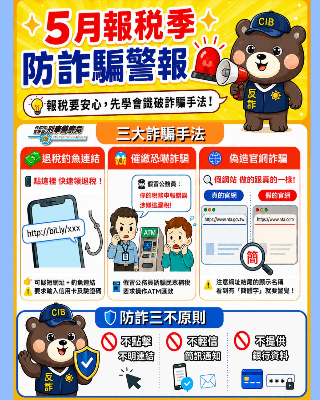 台灣最新詐騙手法！沒報到稅「點進去存款一夕蒸發」警曝網址結尾不是5字就是詐騙